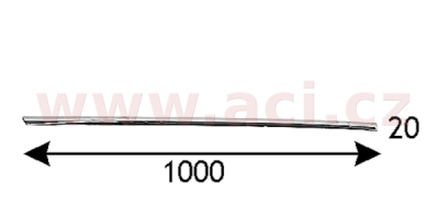 boční lišta předních dveří chrom ORIGINÁL, L