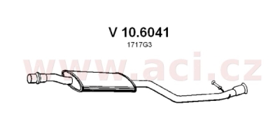 Střední tlumič výfuku ASSO/VENEPORTE 10.6041