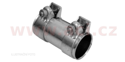 trubková spojka vnitřní prům. 64-66 mm, vnější prům. 68,5 mm, délka=125 mm (pro trubky s vnějším pr. 64 mm)
