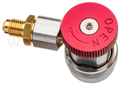 rychlospojka HP R134a, vnitřní závit M14x1.5, s adaptérem M14x1.5 x 1/4" SAE