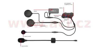 Bluetooth headset SMH10R (dosah 0,9 km), SENA (sada 2 jednotek)