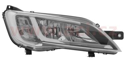 přední světlo H7+H7 (el. ovládané s motorkem) chromové AUTOMOTIVE LIGHTING (prvovýroba) P