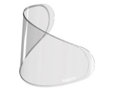 FogCity Start protimlžící folie pro plexi přileb F18/K40/XD1, ZED (čirá)