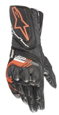 rukavice SP-8, ALPINESTARS (černá/červená fluo, vel. 3XL)