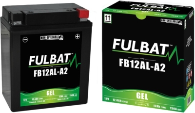 baterie 12V, YB12AL-A2 GEL, 12V, 12Ah, 150A, bezúdržbová GEL technologie 134x80x161 FULBAT (aktivovaná ve výrobě)