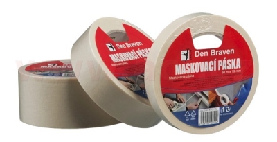 maskovací krepová páska +60 °C 30 mm x 50 m, DEBBEX