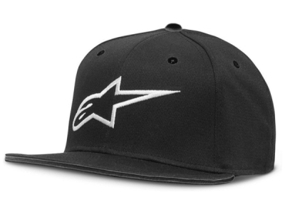 kšiltovka AGELESS FLATBILL, ALPINESTARS (černá/bílá, vel. S/M)