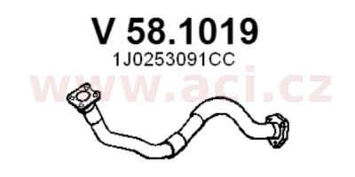 Výfuková trubka ASSO/VENEPORTE 58.1019
