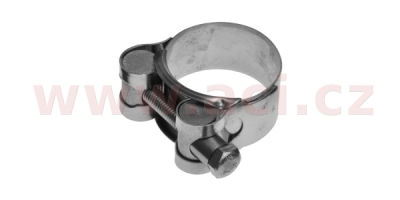 spona výfuku nerez plochá, průměr 32-35 mm, šířka 20 mm