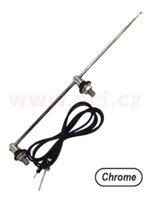 anténa se dvěma úchyty, chrom, 1150 mm CLASSIC