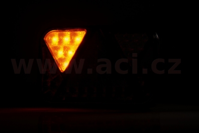 zadní světlo LED 200x130 mm, 5 PIN BAJONET, L