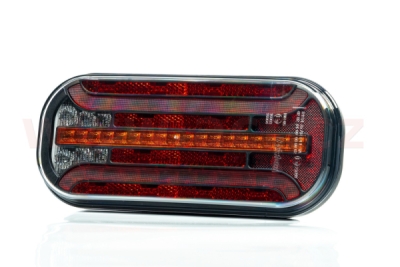 zadní světlo LED 214,3x94,3 mm, s dynamickým směr. světlem, 5 PIN BAJONET, L=P