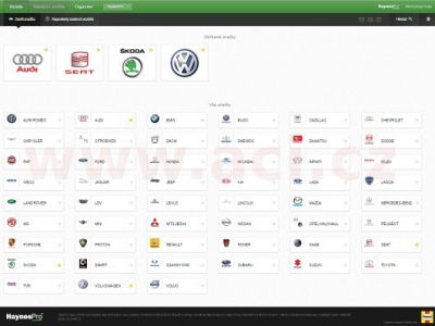 dílenská příručka HaynesPro WorkshopData Car Business Pack (pro 4 uživatele, 1 rok )