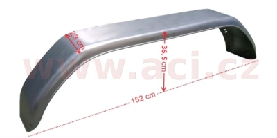 blatník tandemový plechový lomený šířka 230 mm, výška 380 mm, délka 1510 mm ORIGINÁL