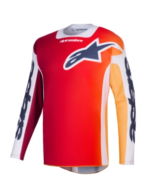 dres RACER PORTL, ALPINESTARS (červená/oranžová/světle šedá, vel. XL)