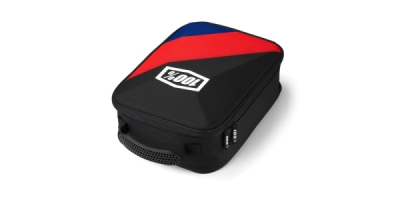 kufr na motokrosové brýle Cornestone, 100% (černá/červená/modrá)