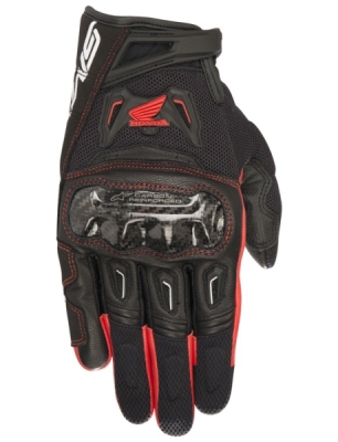 rukavice SMX-2 AIR CARBON V2, ALPINESTARS (černá/červená , vel. S)