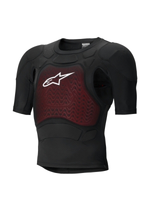chránič těla BIONIC PLASMA LT krátký rukáv, ALPINESTARS (černá/červená/bílá, vel. M)