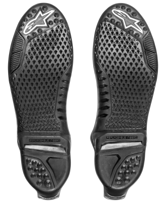 podrážky pro boty TECH 10 model a dále, ALPINESTARS (černá, pár, pro velikost 40,5/42)