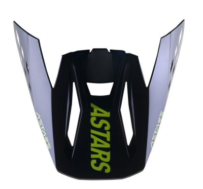 kšilt pro přilby S-M5 RAYON, ALPINESTARS (černá/žlutá fluo/tmavě modrá, verze ECE 22.05)