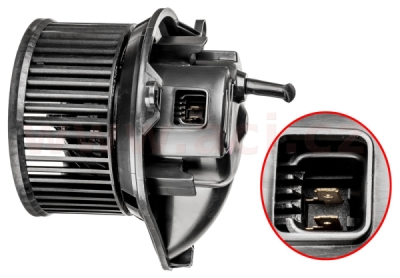 vnitřní ventilátor topení