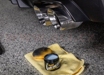MEGUIARS Metal Polish - leštěnka na kovy, tuhá, 177 ml
