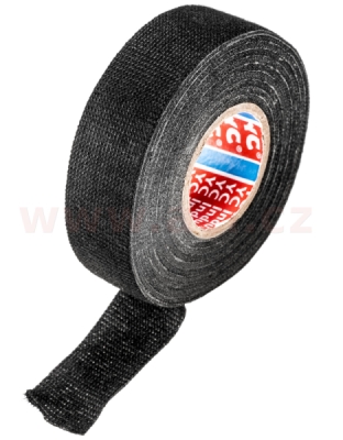izolační páska PET textilní 25 mm x 15 m černá, pro kabelové svazky