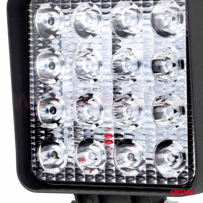 LED pracovní světlo, napětí 9-36 V, (16 LED 3030), svět. tok 3800 lm, (110 x 110 mm)