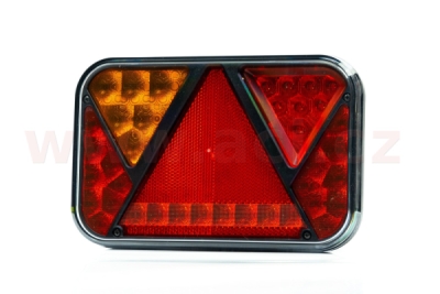 zadní světlo LED 200x130 mm, 5 PIN BAJONET, L