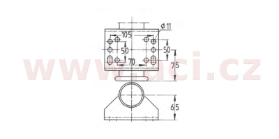 kolečko opěrné automat. KNOTT ATK60 200x60 250 kg ORIGINÁL