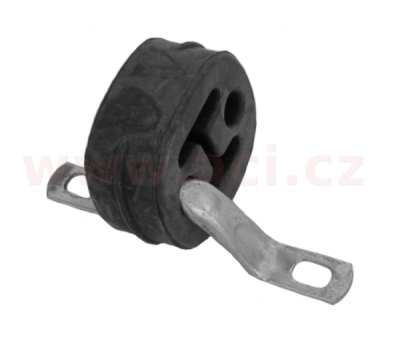 gumový závěs výfuku s kovovým držákem (rozteč 83 mm)