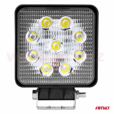 LED pracovní světlo, napětí 9-36 V, (9 LED 3030), svět. tok 2160 lm, (110 x 110 mm)