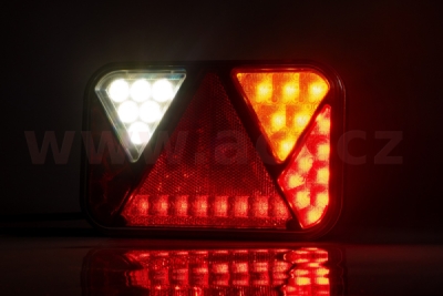 zadní světlo LED 200x130 mm, 5 PIN BAJONET, P