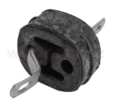 gumový závěs výfuku s kovovým držákem (rozteč 94 mm)