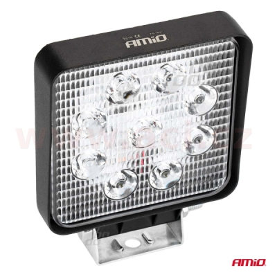 LED pracovní světlo, napětí 9-36 V, (9 LED 3030), svět. tok 2160 lm, (110 x 110 mm)