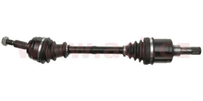 poloosa AVORD délka 655 mm, 25 drážek u kola, 27 drážek u převodovky L, repasovaný originál (+vratná část 595Kč/24€)