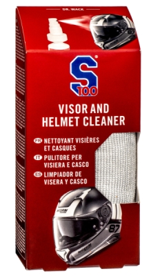 S100 čistič hledí s mikrovláknovou utěrkou - Visor & Helmet Cleaner 100 ml