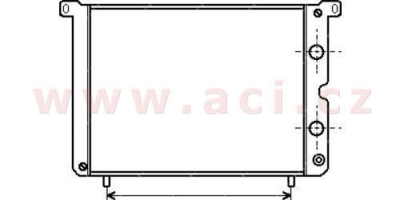 chladič 2.0D, 2.4D; 2.0(8/91-) [551*396*40]
