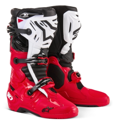 boty TECH 10 ENDURO, ALPINESTARS (červená/černá/bílá, vel. 45,5)