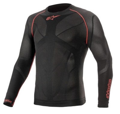 termoprádlo s dlouhým rukávem RIDE TECH SUMMER, ALPINESTARS (černá/červená, vel. XS/S)