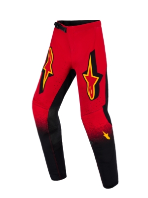 kalhoty SUPERTECH SCENZ YOUTH, ALPINESTARS, dětské (červená/černá/žlutá, vel. 26)