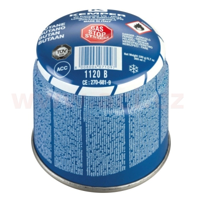 kartuše butan 190 g (360 ml) v propichovací kartuši Stop Gas System KEMPER
