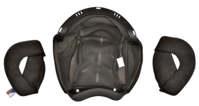 lícnice a klobouk pro přilby Oxygen 2.0, CASSIDA (černá/šedá, vel. 2XL)