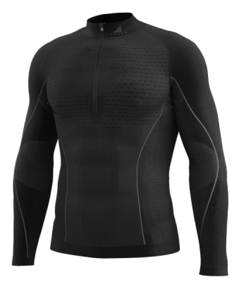 funkční triko s dlouhým rukávem ke krku zip K-THERMO, chlapecké TECSO (černá, vel. 8-10 let)