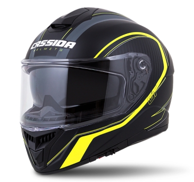 přilba Integral GT 2.0 Reptyl, CASSIDA (černá/žlutá fluo/bílá, vel. S)