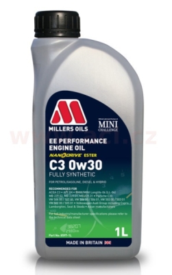 MILLERS OILS motorový olej plně syntetický s nanočásticemi EE Performance C3 0w30 1l
