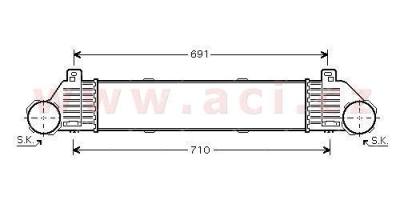 intercooler 3.2 CDi (+AUT±AC) [530*113*66]