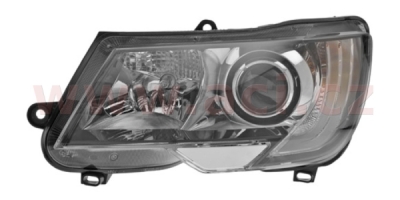 přední světlo H7+H15 (el. ovládané + motorek) ORIGINÁL, L