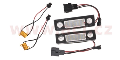 osvětlení SPZ LED, sada 2 ks (OCTAVIA od 9/08-) včetně odporů pro eliminaci chybových hlášek