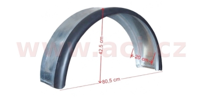 blatník plechový kombi 14''/220 mm s gumovým lemem ORIGINÁL